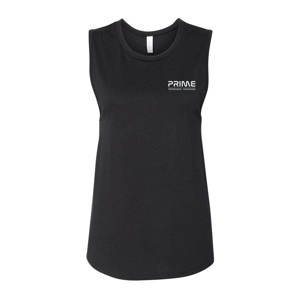 Women's Jersey Muscle Tank - Black - Prime