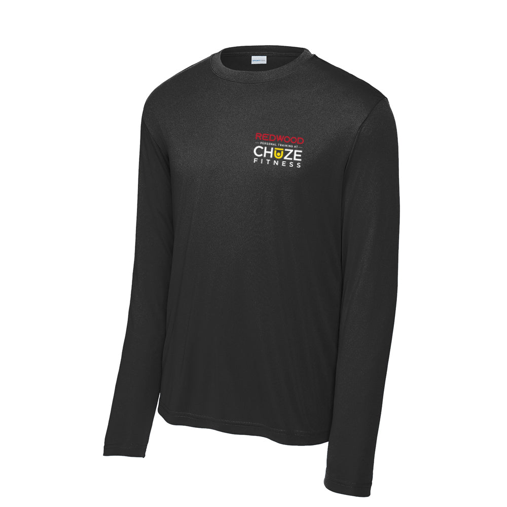 Long Sleeve PosiCharge® Competitor™ Tee - Black - Redwood Chuze