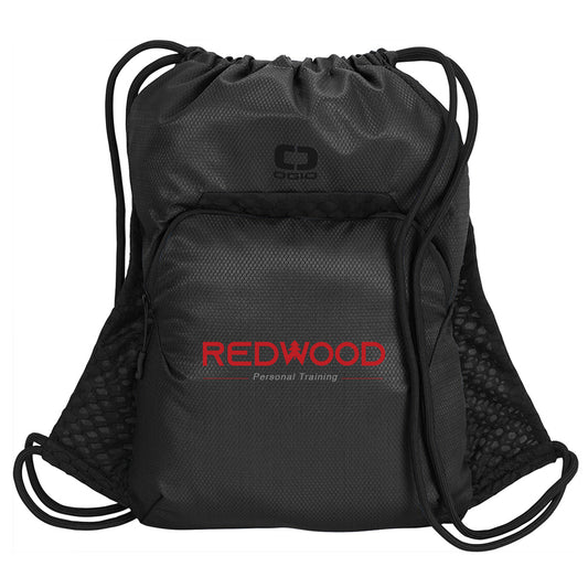 OGIO® Boundary Cinch Pack - Black - Redwood