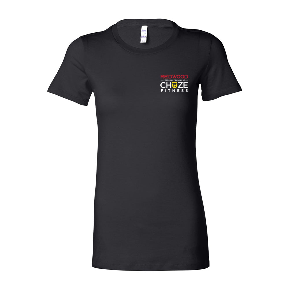Women's Slim Fit Tee - Black - Redwood Chuze