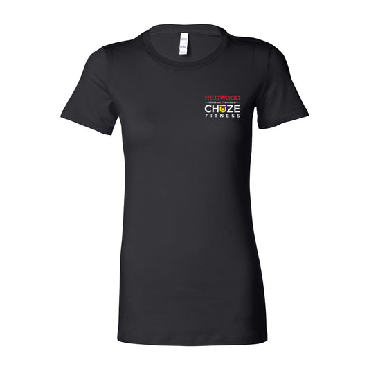 Women's Slim Fit Tee - Black - Redwood Chuze