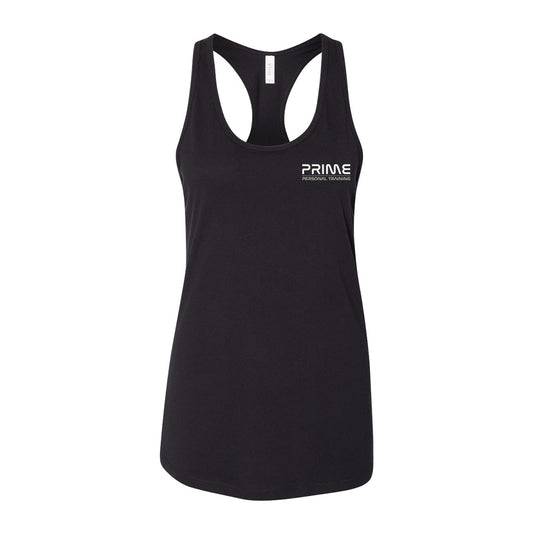 Women's Jersey Racerback Tank - Black - Prime