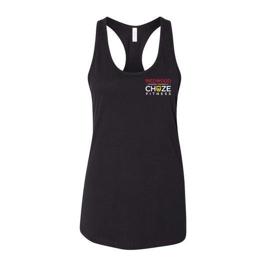 Women's Jersey Racerback Tank - Black - Redwood Chuze