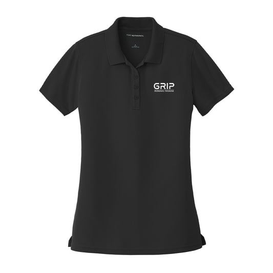 Women's Micro-Mesh Polo - Black - Grip