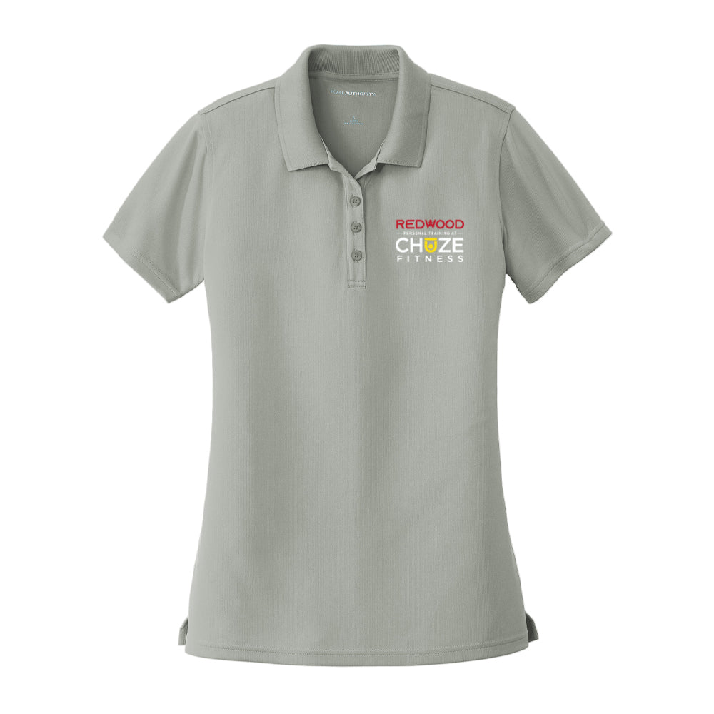 Women's Micro-Mesh Polo - Grey - Redwood Chuze