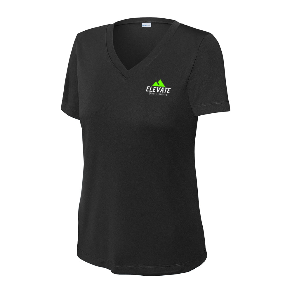 Women's PosiCharge® Competitor™ V-Neck Tee - Black