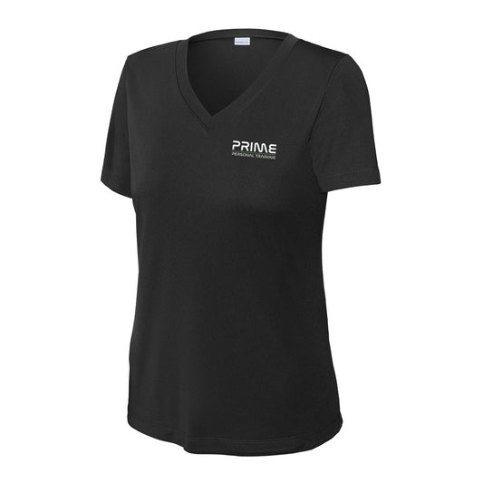 Women's PosiCharge® Competitor™ V-Neck Tee - Black - Prime