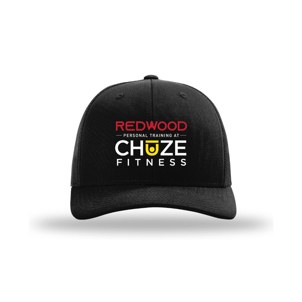 Trucker Snapback Hat - Black - Redwood Chuze