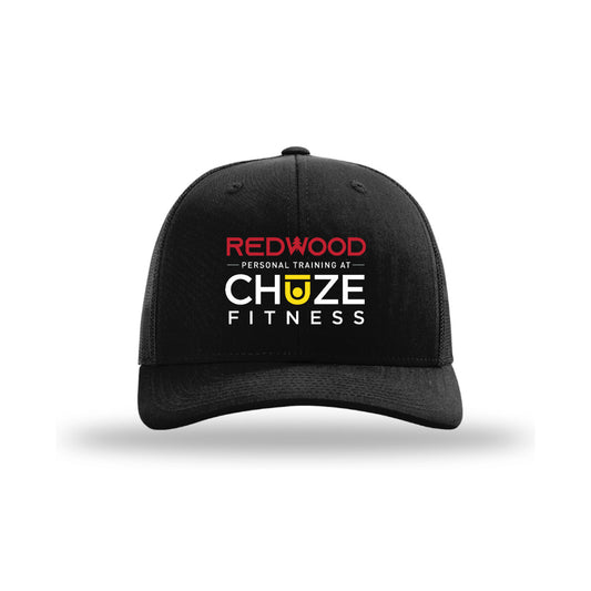 Trucker Snapback Hat - Black - Redwood Chuze