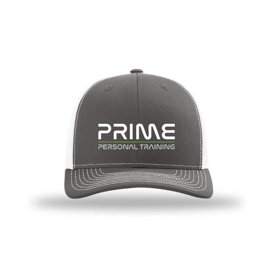 Trucker Snapback Hat -Charcoal/White - Prime