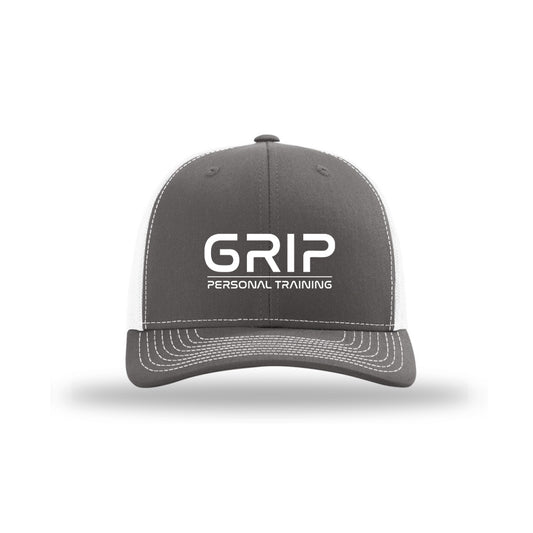 Trucker Snapback Hat -Charcoal/White - Grip