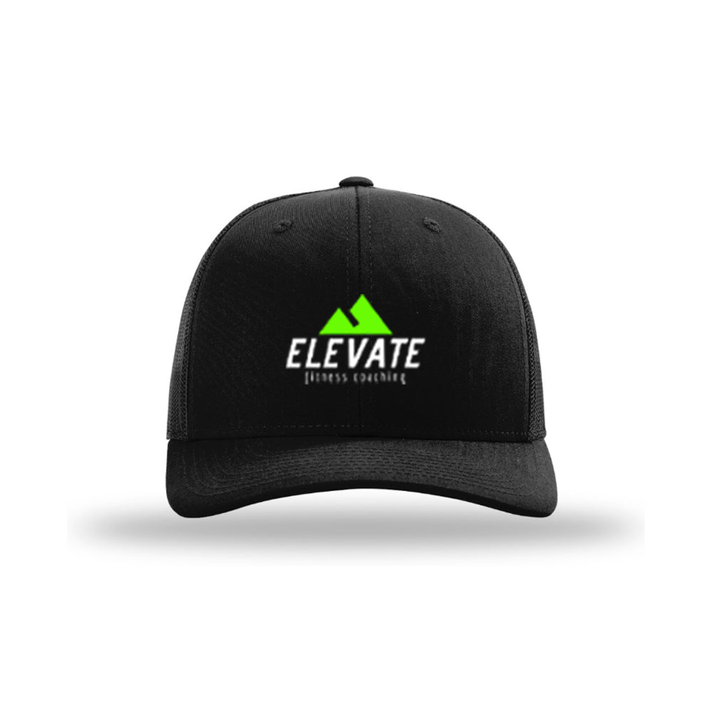 Trucker Snapback Hat - Black