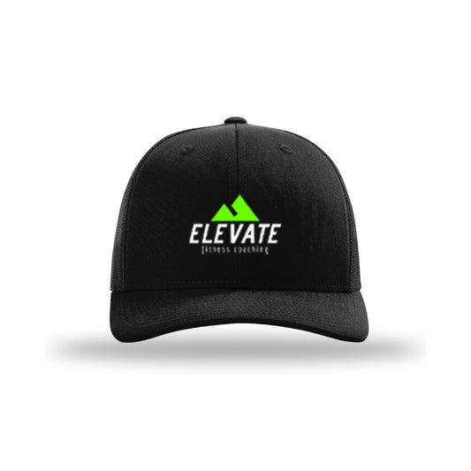 Trucker Snapback Hat - Black