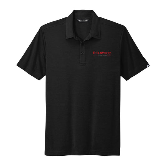 TravisMathew Oceanside Polo - Black - Redwood