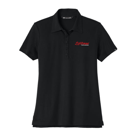 TravisMathew Women's Oceanside Polo - Black - Lighthouse