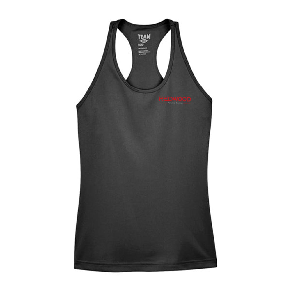 Zone Performance Racerback Tank - Black - Redwood