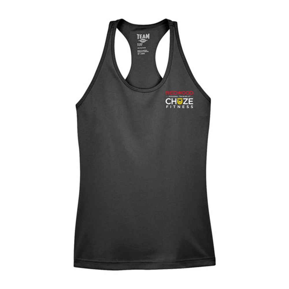 Zone Performance Racerback Tank - Black - Redwood Chuze